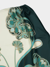 La DoubleJ Mint Silk Printed Foulard