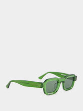 Thierry Lasry Scratchy Green Rectangular Sunglasses