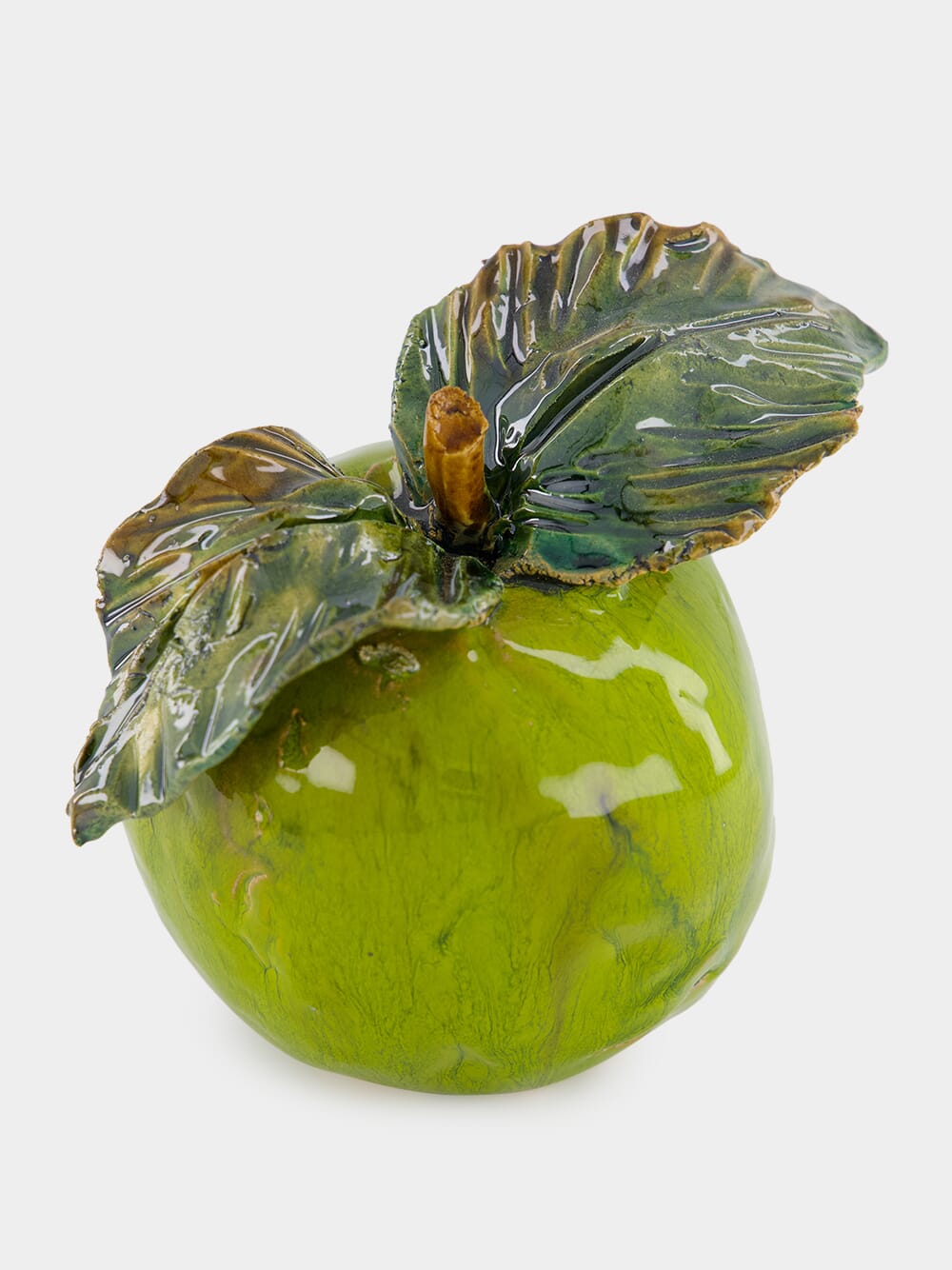 Medium Green Apple Sculpture