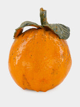 Studio Bongard Medium Large Ceramic Orange Sculpture