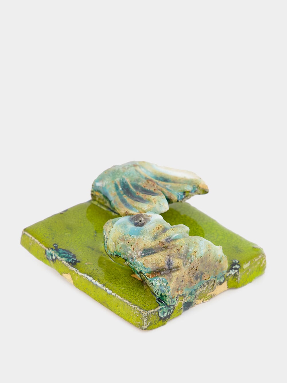 Green Sardine Tile 3D Sculpture