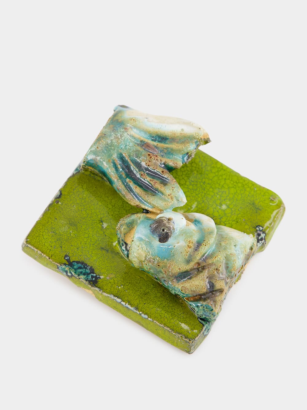 Green Sardine Tile 3D Sculpture