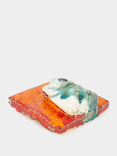 Studio Bongard Orange 3D Sardine Head Tile Sculpture