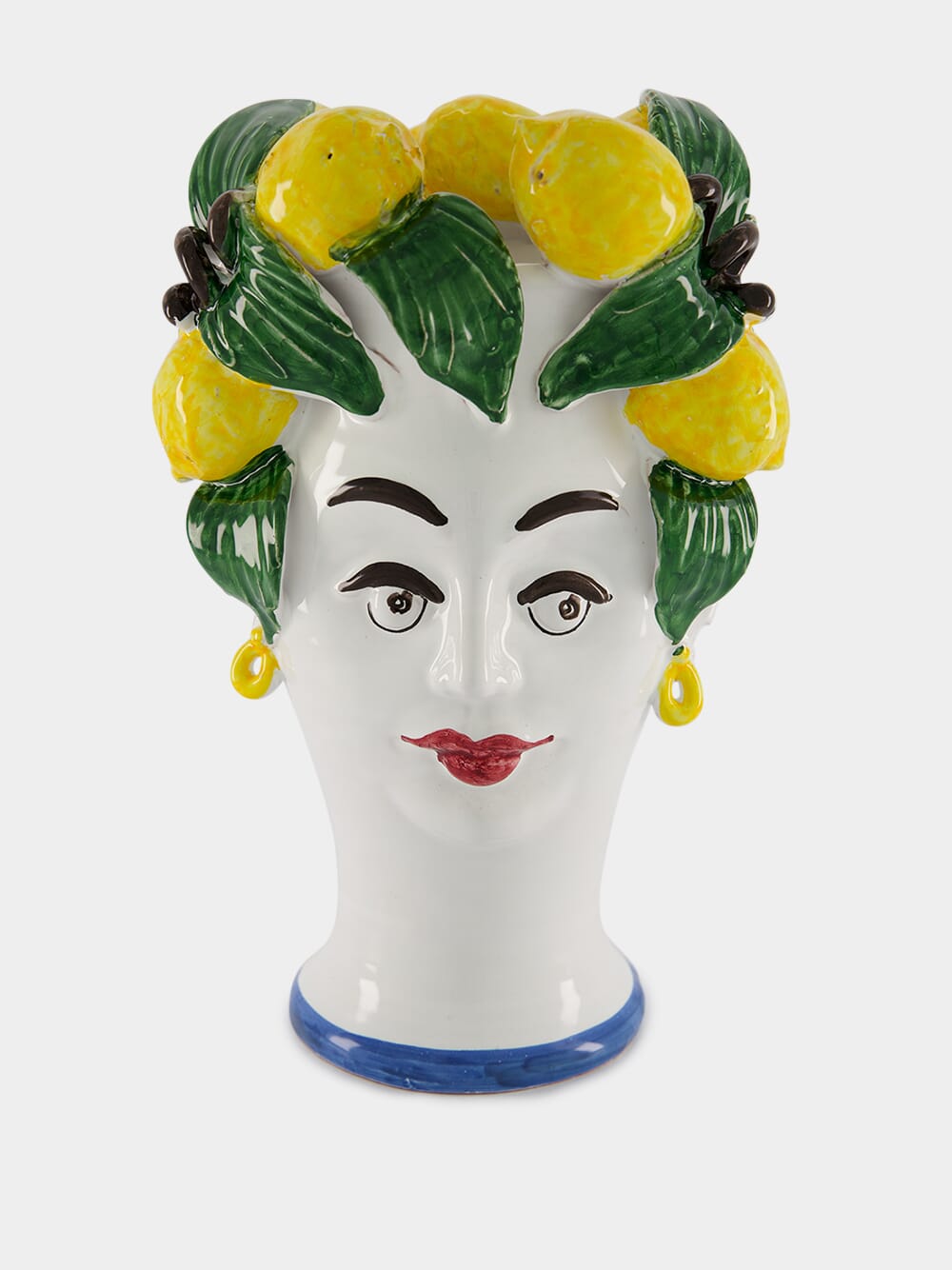 Handpainted Women Sculpture Vase