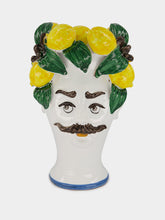 Les Ottomans Handpainted Sculpture Vase
