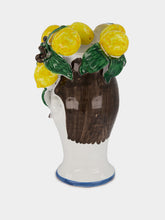 Les Ottomans Handpainted Sculpture Vase