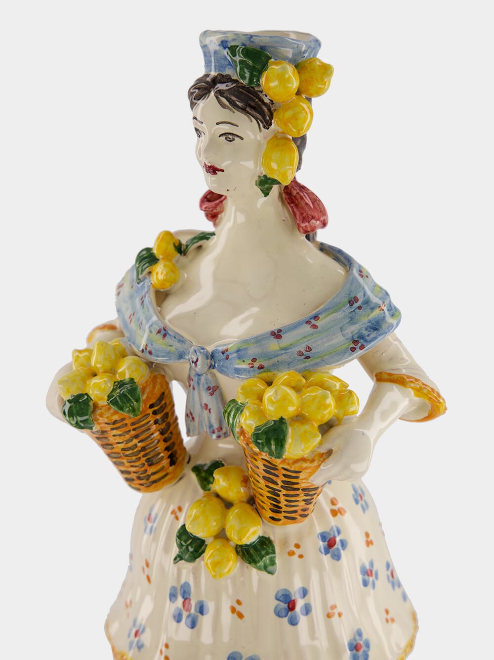 Lemon Woman Porcelain Candle Holder