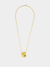 FENOMENA Gold Long Emerald Shell Necklace