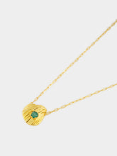 FENOMENA Gold Long Emerald Shell Necklace