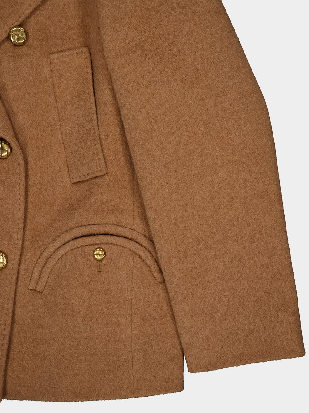 Mylius Double-Breasted Camel Coat