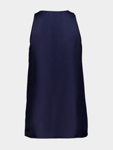 Paula Serena Peacoat Silk Tank Top