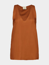 Paula Serena Cinnamon Stick Silk Tank Top
