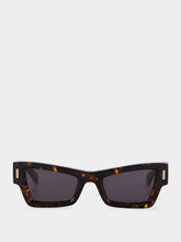 Ferragamo Tortoise Rectangular Sunglasses