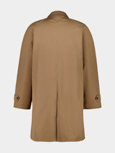 Prada Brown and Beige Reversible Buttoned Coat