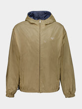 Prada Camel and Aviation Blue Re-Nylon Reversible Jacket
