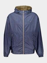 Prada Camel and Aviation Blue Re-Nylon Reversible Jacket
