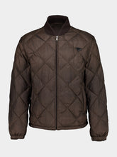 Prada Brown Selva Quilted Bomber Jacket