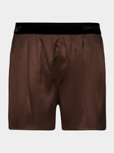 Tom Ford Cinnamon Stretch Silk Satin PJ Shorts