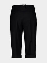 Tom Ford Black Sharp Grain de Poudre Wool Bermuda Shorts