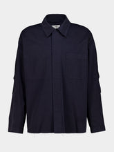 MM6 Maison Margiela Navy Blue Cotton Workwear Jacket