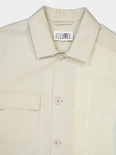 MM6 Maison Margiela Sport Buttoned Cotton Jacket With Tonal Print