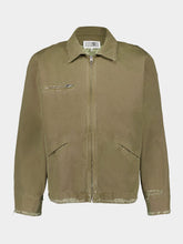 MM6 Maison Margiela Distressed Zipped Denim Jacket