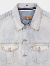MM6 Maison Margiela Light Blue Distressed Denim Jacket