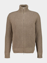 MM6 Maison Margiela Nude Ribbed Knit Zip Jacket
