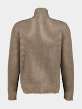 MM6 Maison Margiela Nude Ribbed Knit Zip Jacket