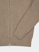 MM6 Maison Margiela Nude Ribbed Knit Zip Jacket