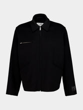 MM6 Maison Margiela Black Double-Faced Wool Zip Jacket