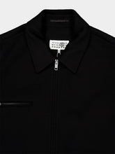 MM6 Maison Margiela Black Double-Faced Wool Zip Jacket