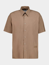 MM6 Maison Margiela Caramel Short-Sleeved Cotton Poplin Shirt