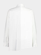 MM6 Maison Margiela White and Grey Poplin Shirt