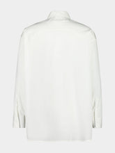 MM6 Maison Margiela White Poplin Shirt with Yellow Patch