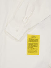 MM6 Maison Margiela White Poplin Shirt with Yellow Patch