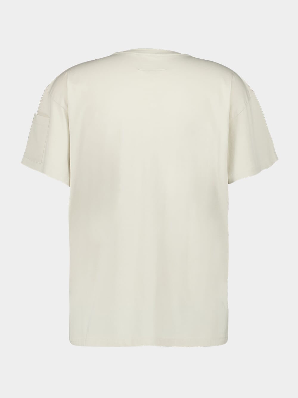 Beige T-shirt with Multiple Pockets And Logo Print