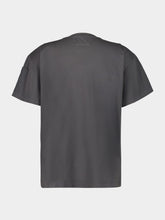 MM6 Maison Margiela Dark Grey T-shirt With Multiple Pockets And Logo Print