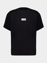 MM6 Maison Margiela Black Numbers Motif-Patch Cotton T-Shirt