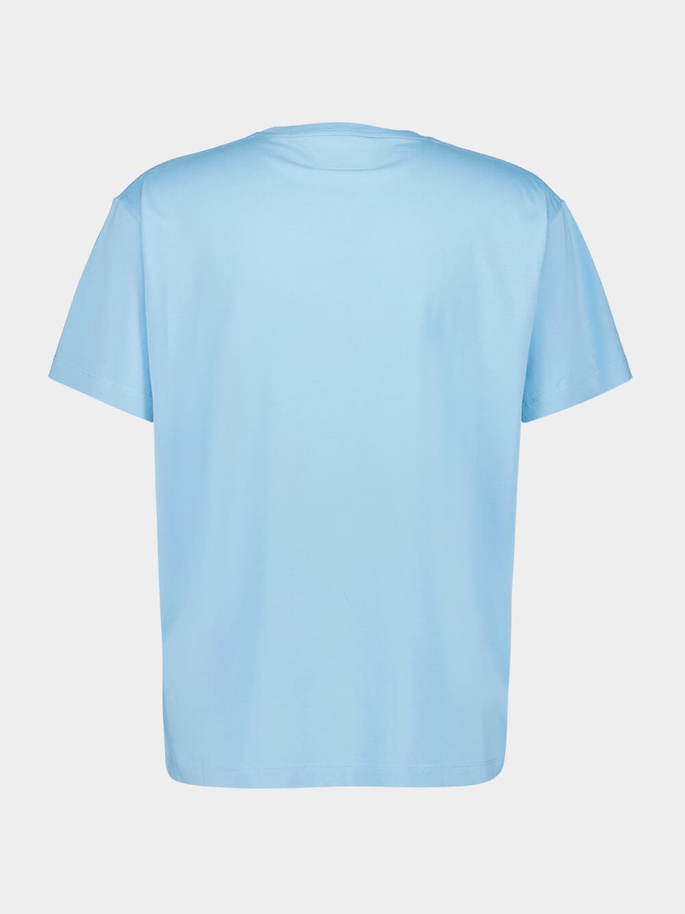 Turquoise Printed Cotton T-Shirt