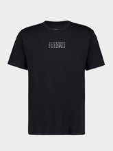 MM6 Maison Margiela Black Cotton T-Shirt with Logo