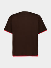 MM6 Maison Margiela Brown and Red Reversible Cotton T-Shirt