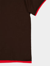 MM6 Maison Margiela Brown and Red Reversible Cotton T-Shirt