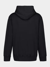 MM6 Maison Margiela Black Hooded Sweatshirt with Numeric Logo