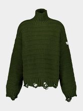 MM6 Maison Margiela Khaki Wool Turtleneck