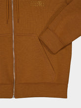 MM6 Maison Margiela Caramel Regular Fit Zip Hooded Sweatshirt