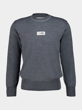 MM6 Maison Margiela Grey Melange Virgin Wool Jumper