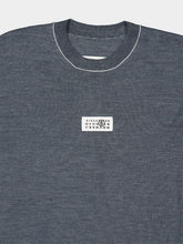 MM6 Maison Margiela Grey Melange Virgin Wool Jumper