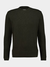 MM6 Maison Margiela Khaki Wool Crew Neck Jumper