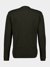 MM6 Maison Margiela Khaki Wool Crew Neck Jumper